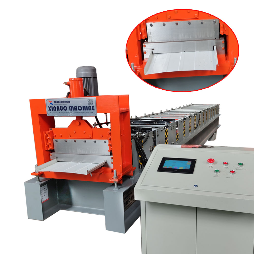 join-hidden steel metal roof machine Joint-hidden type big span Steel Roof panel construct - Image 3