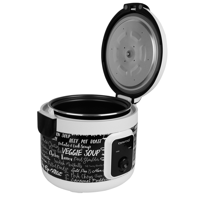 Joint body tin plate housing deluxe electric rice cooker with PP steamer - Image 3