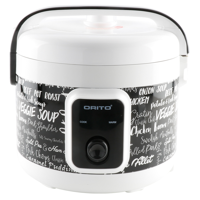 Joint body tin plate housing deluxe electric rice cooker with PP steamer - Image 2