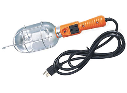 Handheld Work Light with Outlet