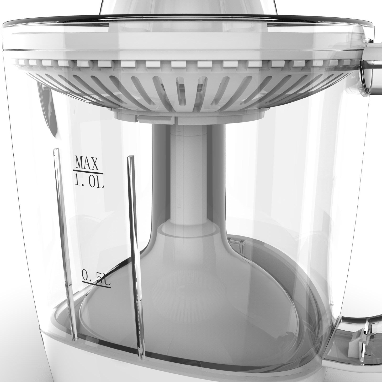 Electric Citrus Juicer with Measurement Markings