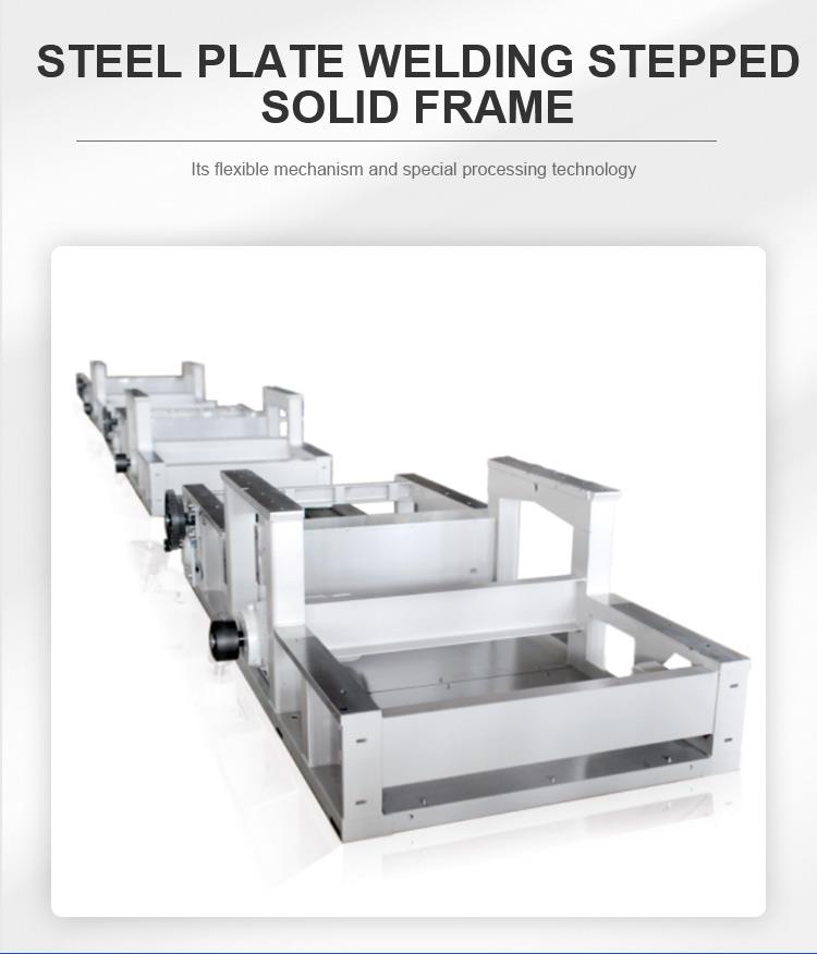 Steel plate welding stepped solid frame