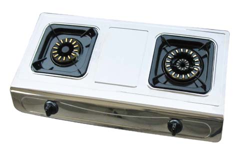 Double Burner Stainless Steel Gas Cooktop