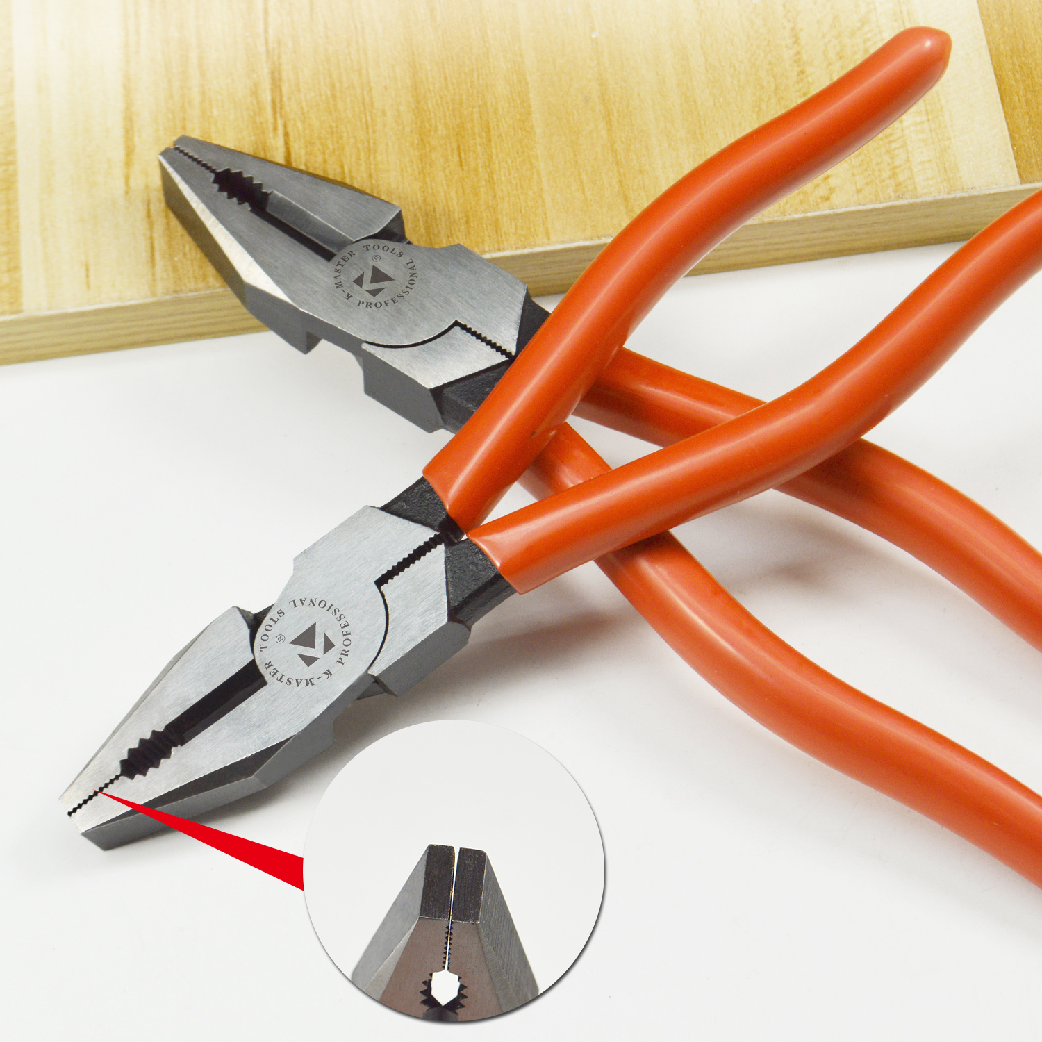 K-Master 6" combination plier with dipped handle - Image 2
