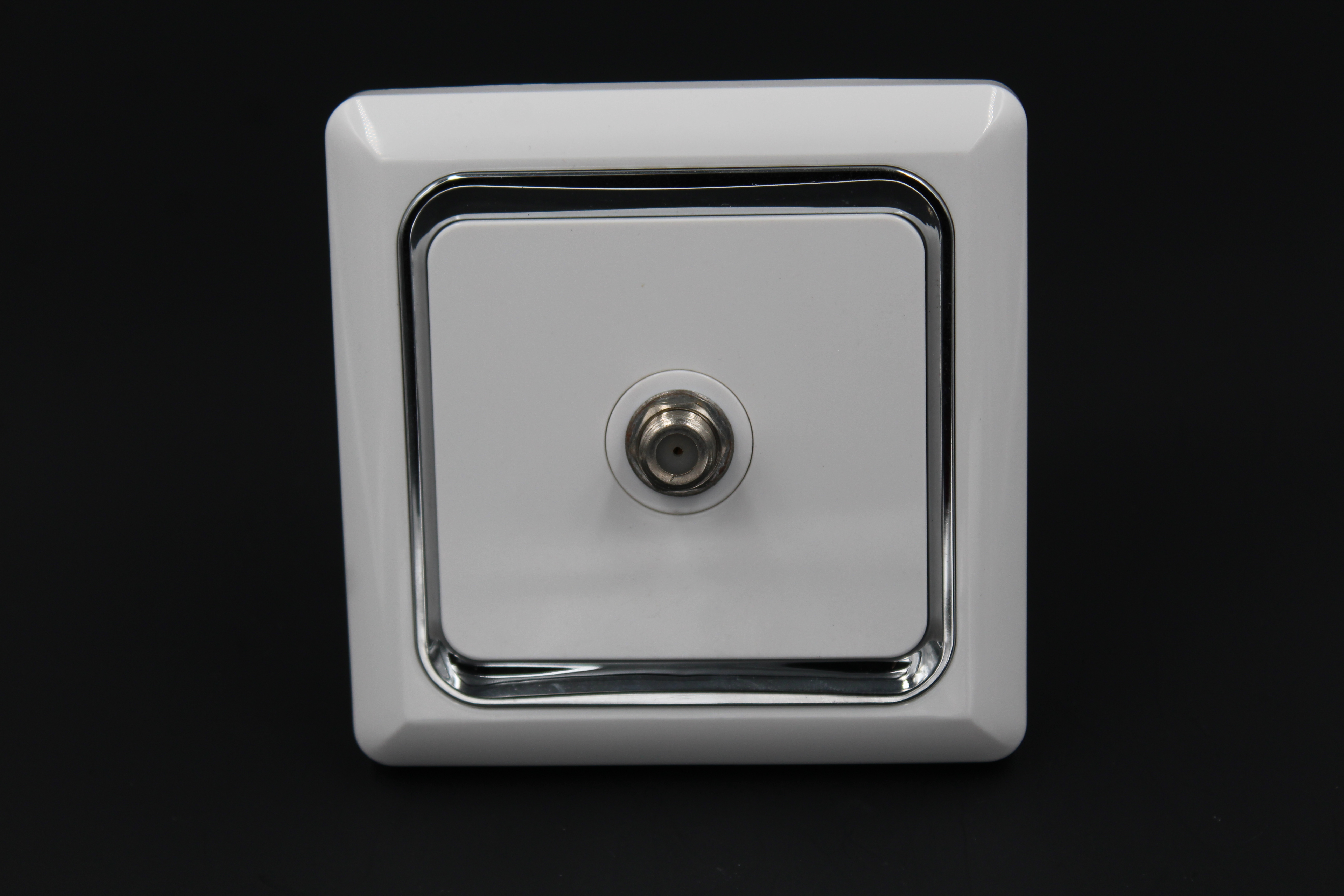 Wall Socket with Switch and TV Aerial Outlet