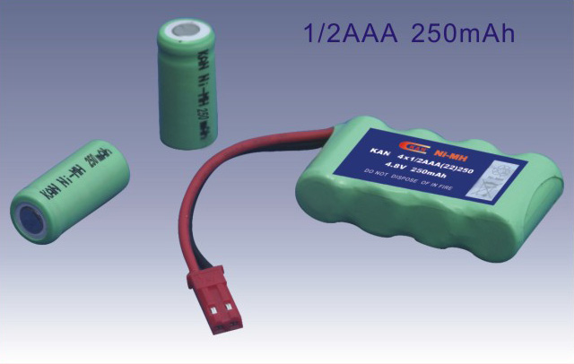 4.8V 250mAh Ni-MH Rechargeable Battery Pack