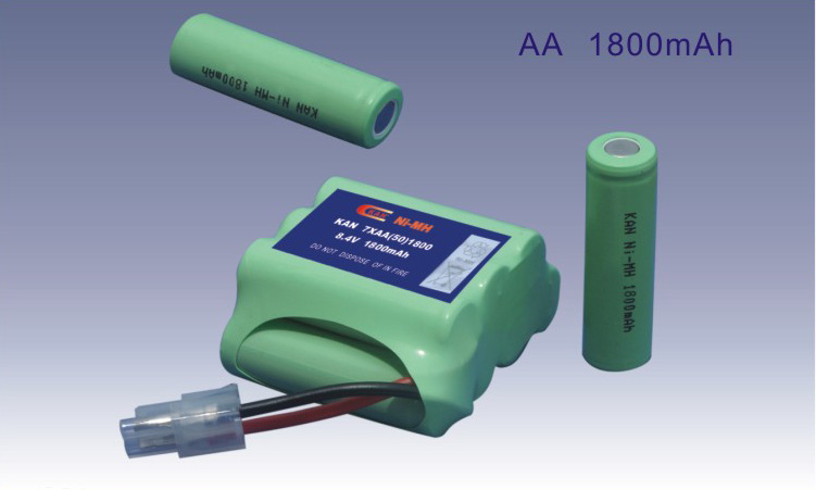 AA 8.4V 1800mAh Ni-MH Rechargeable Battery Pack