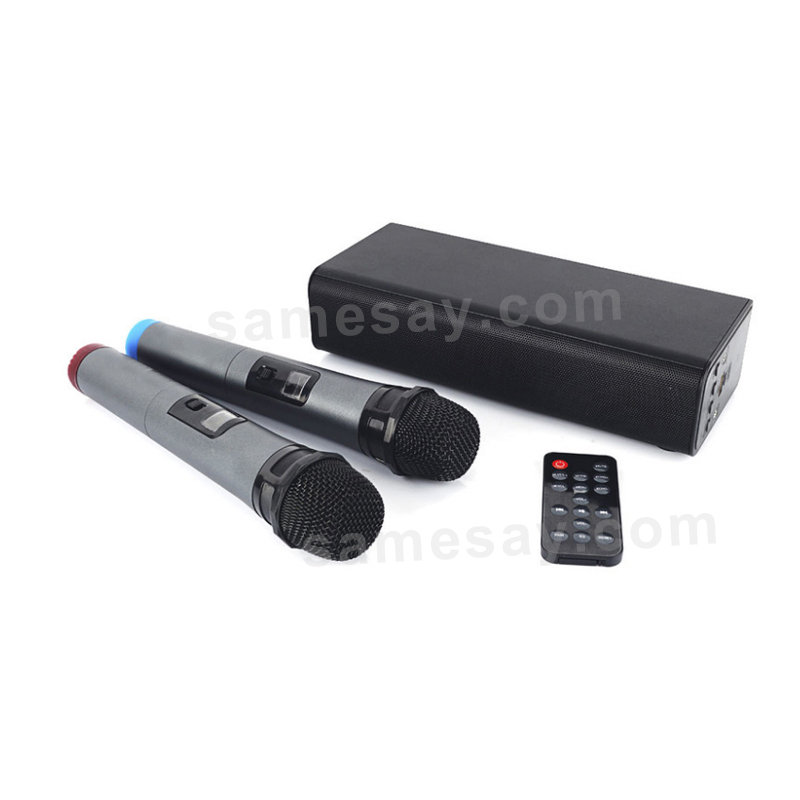 Karaoke Soundbar System with Wireless Microphones