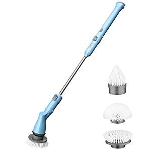 Electric Spin Scrubber with Extension Handle
