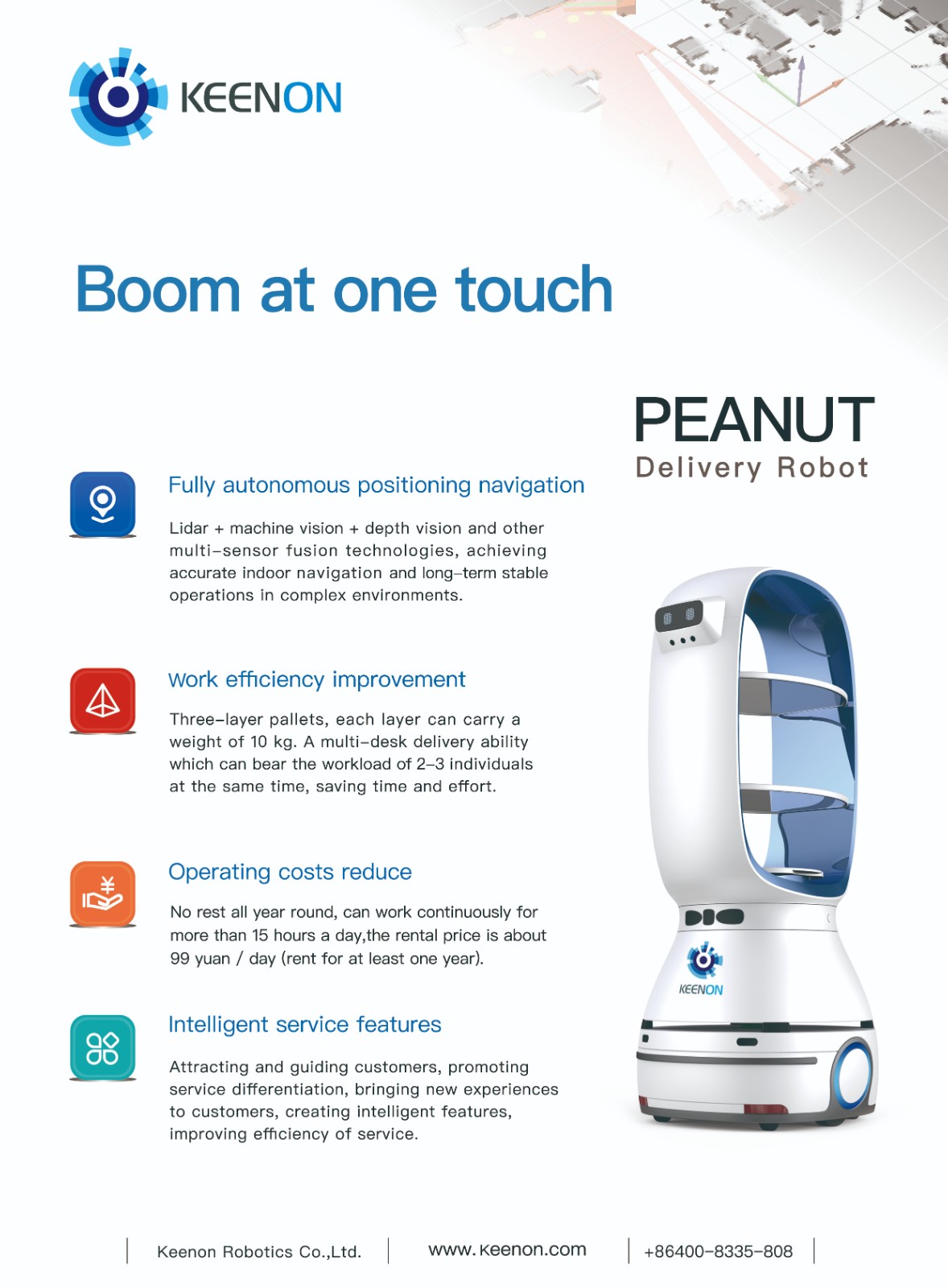 Autonomous Indoor Delivery Robot