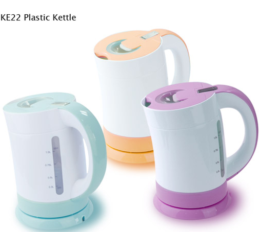 Compact Electric Kettle with Pastel Accents