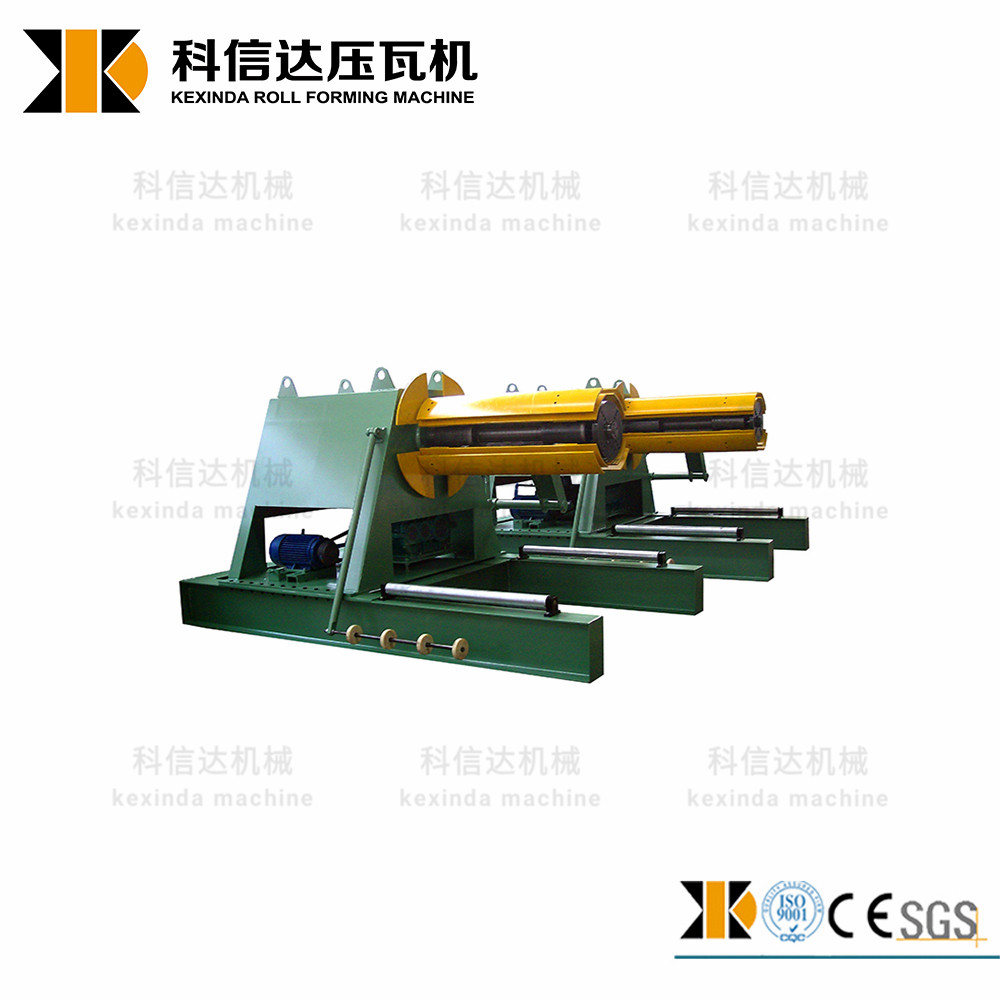 Automatic hydraulic decoiler for metal forming