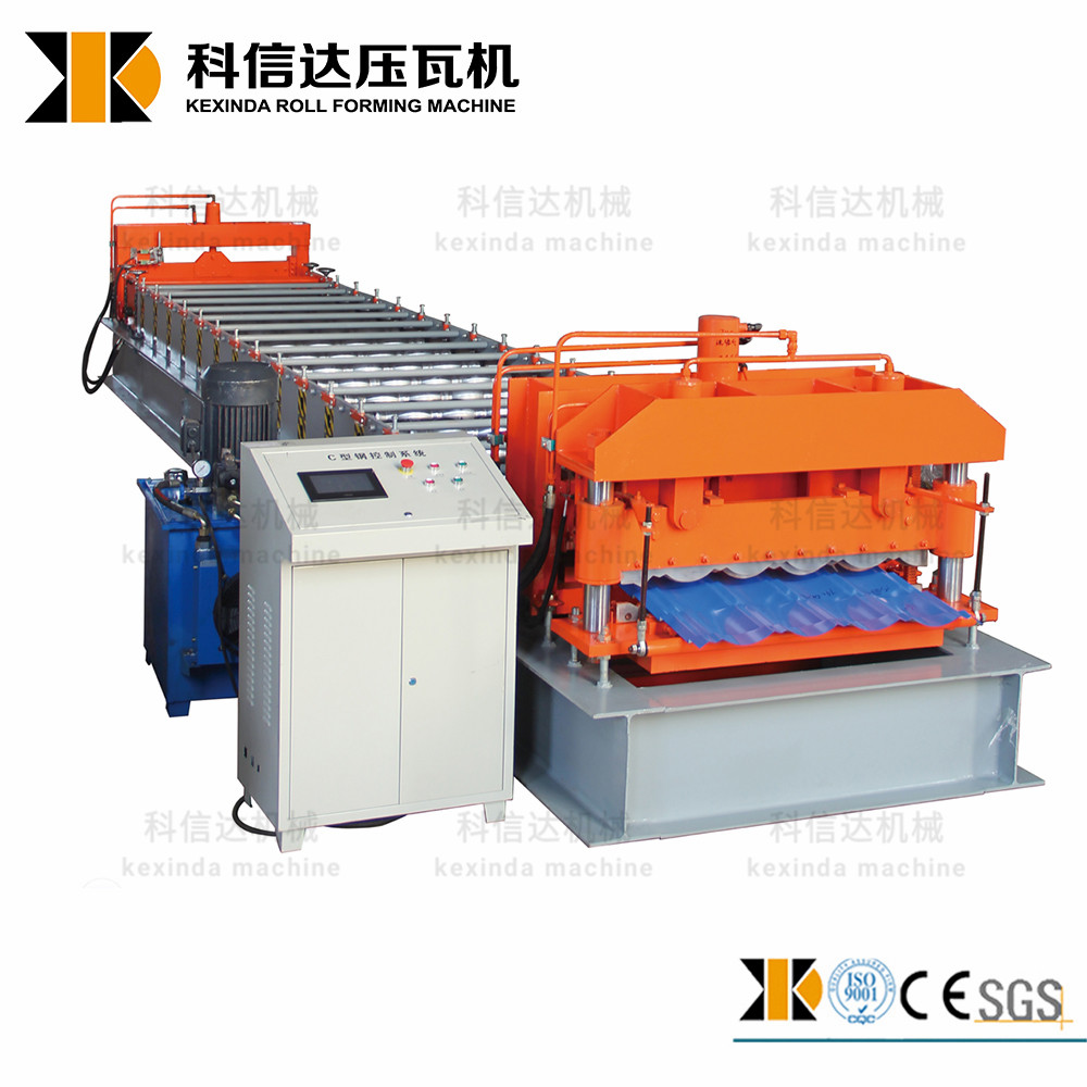 Glazed Tile Roofing Panel Roll Forming Machine