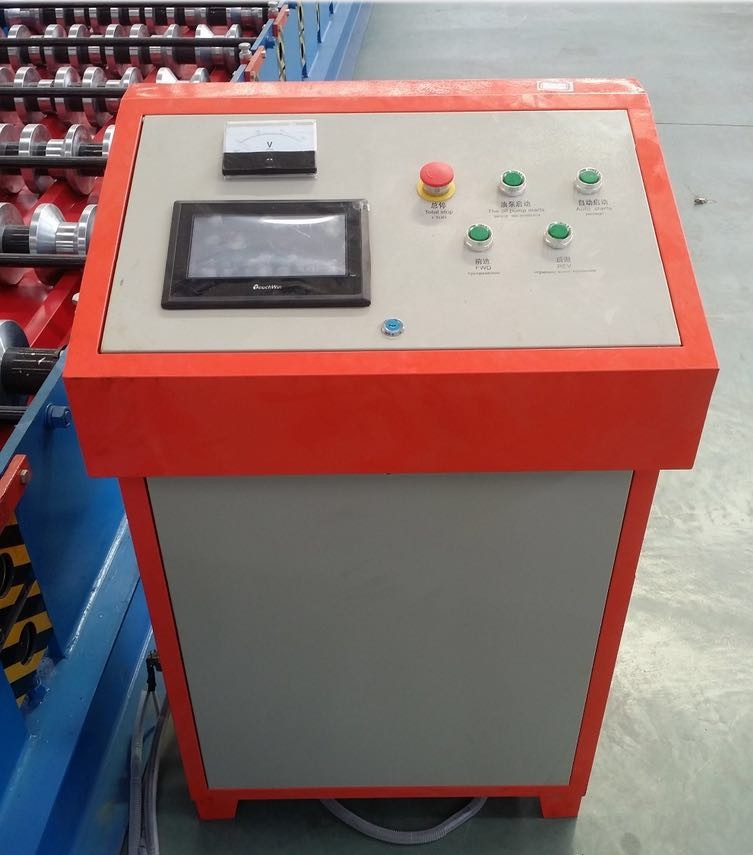 Control panel interface for the roll forming machine