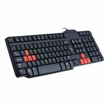Wired QWERTY Keyboard with Numeric Keypad