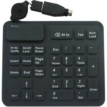 Waterproof Silicone USB Numeric Keypad