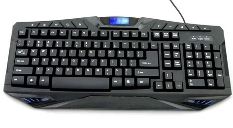 Ergonomic LED Gaming Keyboard with Multimedia Keys