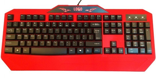 Red Full-Size QWERTY Keyboard