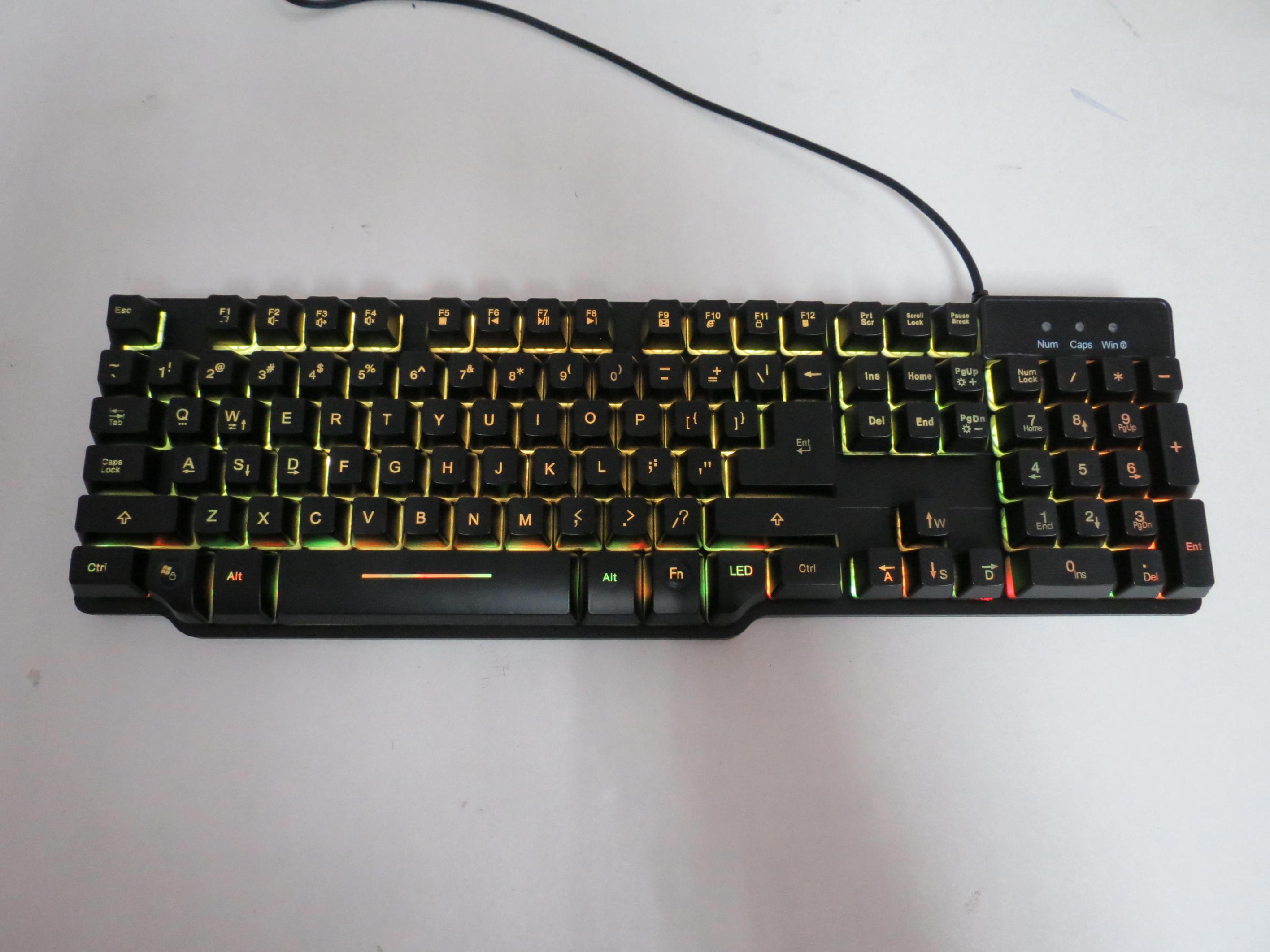 Mechanical Feel LED Backlit Keyboard