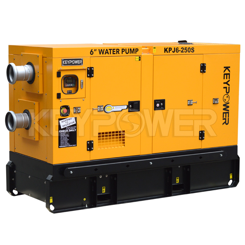 Keypower 6 Silent Type Centrifugal Self-Priming Dewatering Sewage Diesel Pump Set - Image 3