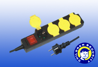 Multi-Outlet Power Strip with Child Safety Covers