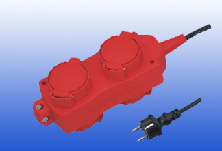 Industrial Power Distribution Block with Dual Outlets