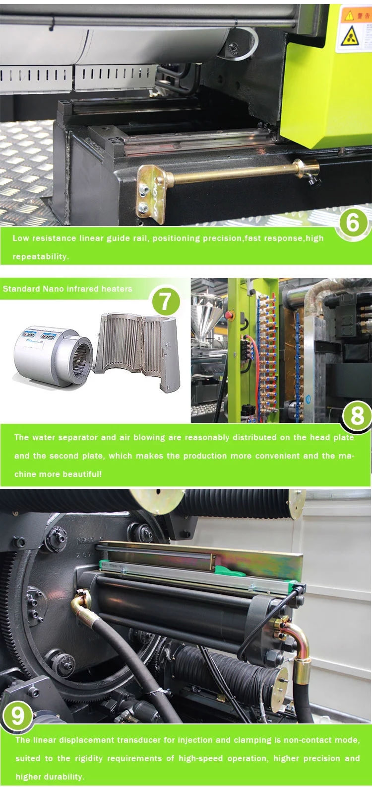 Technical components of the molding machine