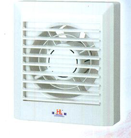 Wall-Mounted Exhaust Fan with Louvers