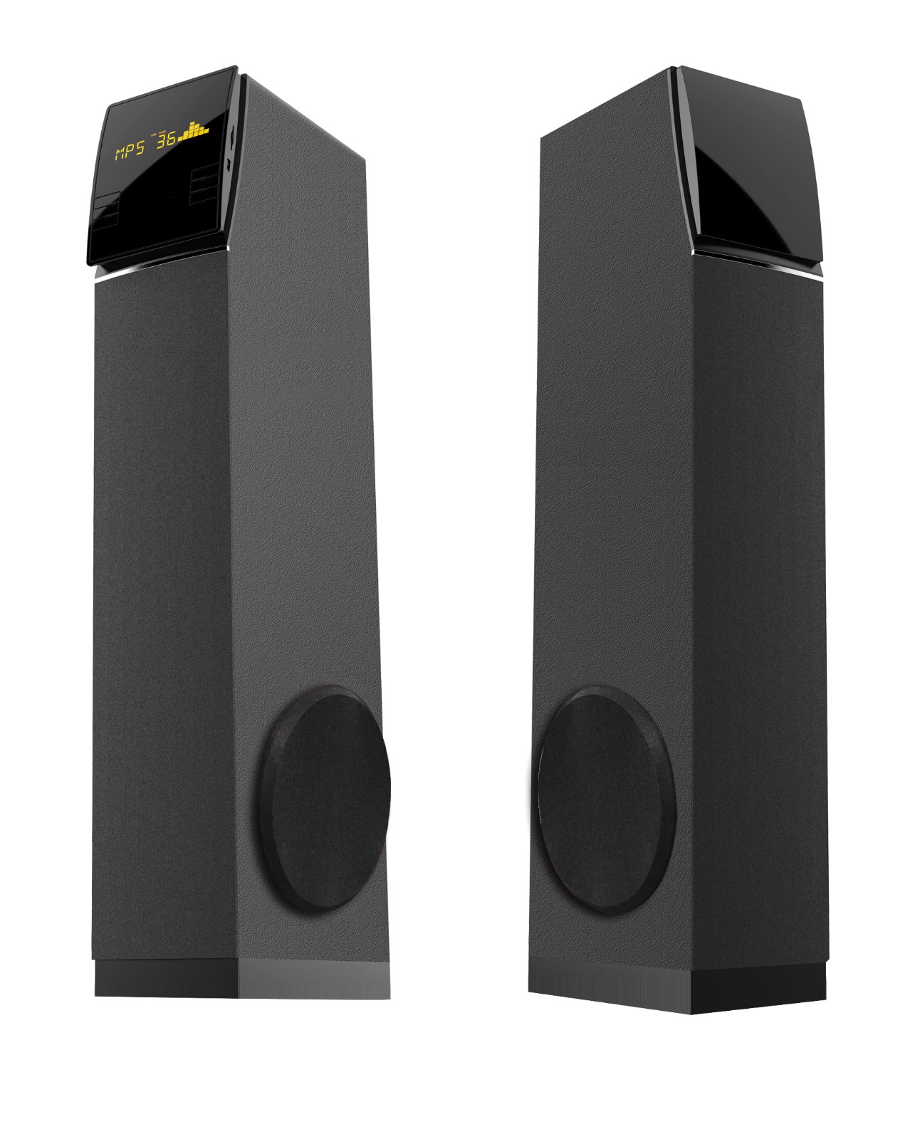 Floor-Standing Home Theater Speakers with Multi-Driver Configuration
