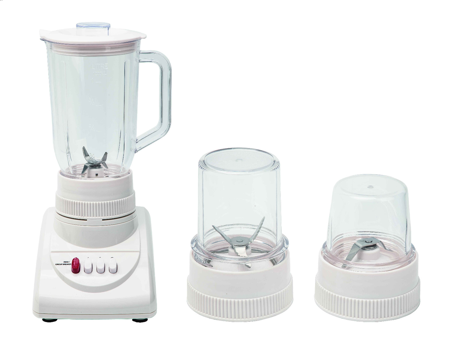 3-in-1 Kitchen Blender with Mincer and Mill