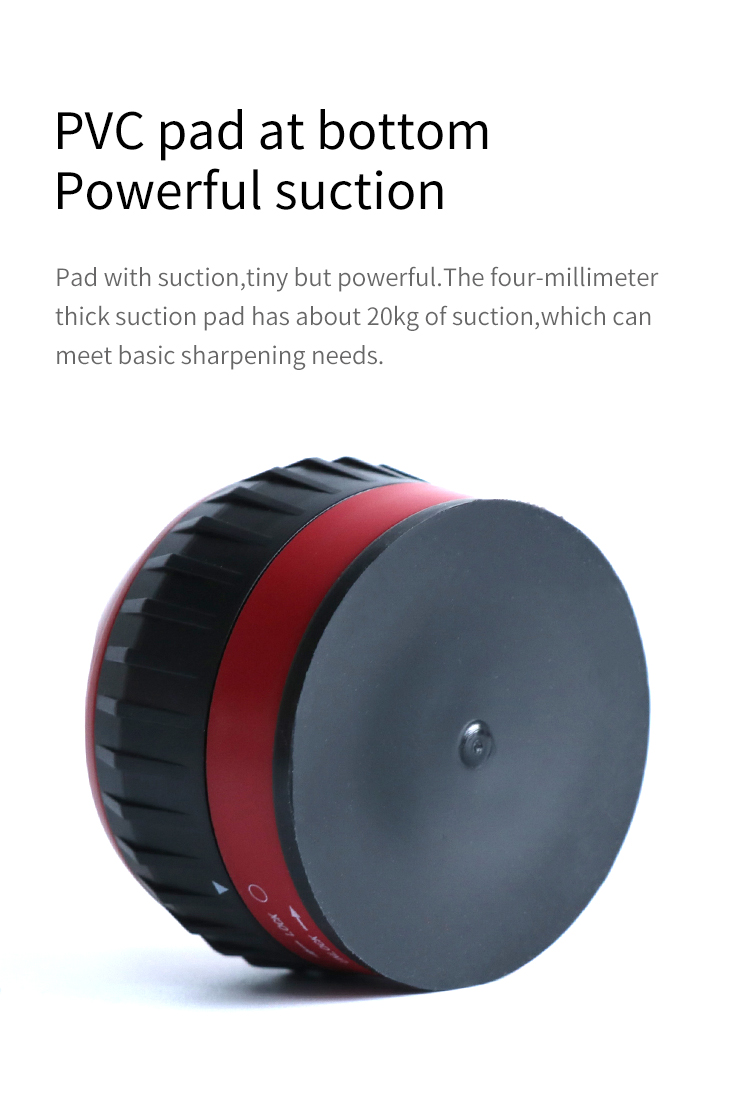Bottom view showing the PVC suction pad