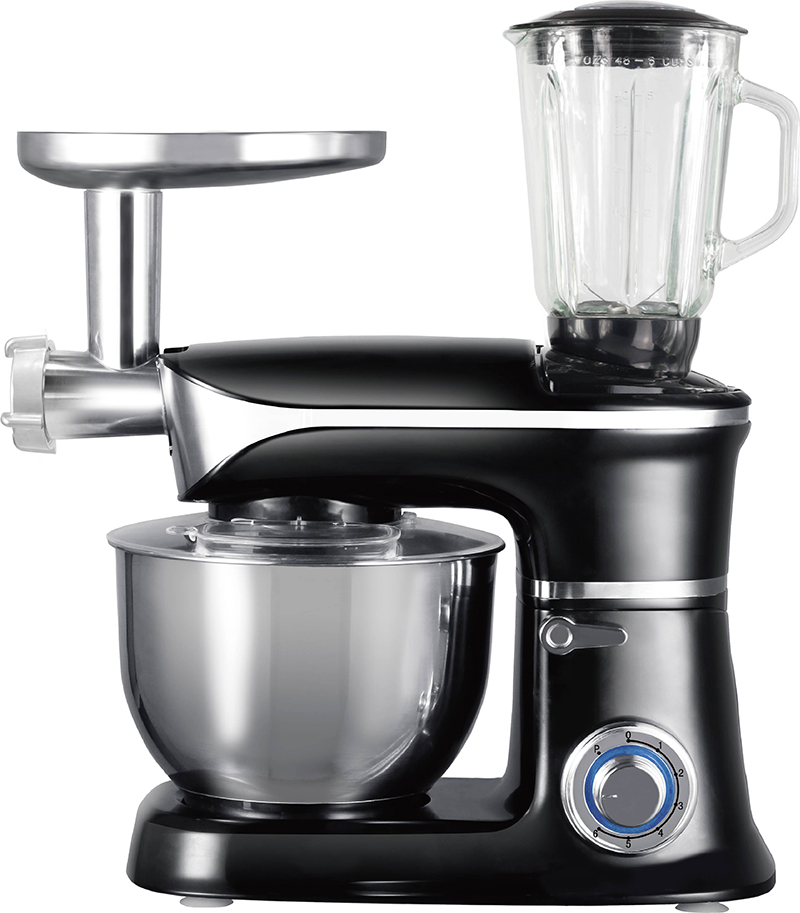Multifunctional Kitchen Machine with Stand Mixer, Meat Grinder, and Blender