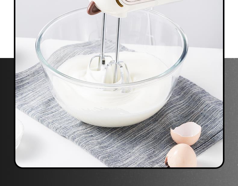 Kitchen Small Portable Semi Automatic Egg Milk Cake Electric Hand Mixer - Image 2