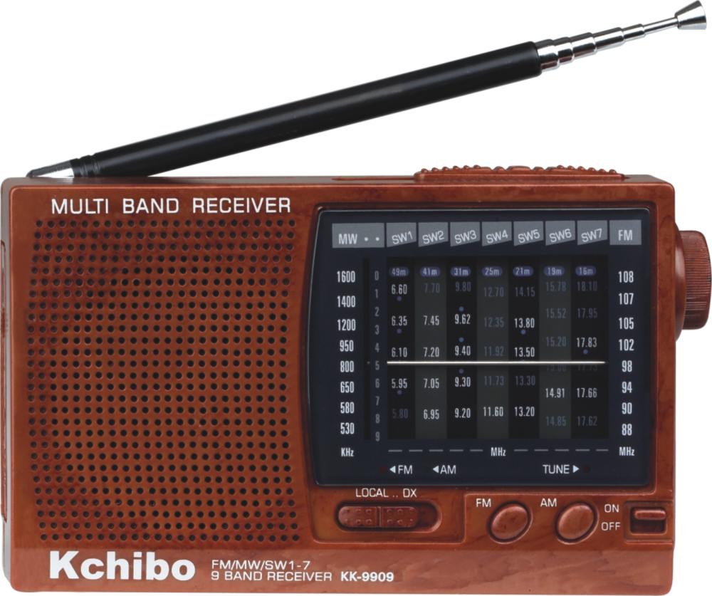 9-Band Portable Radio Receiver