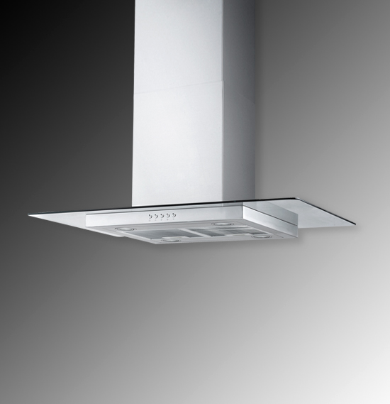 Island Mount Kitchen Ventilation Hood with LED Lighting