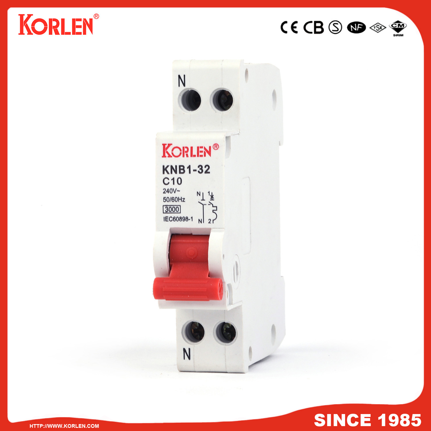 KNB1-32 C10 Miniature Circuit Breaker - Image 3
