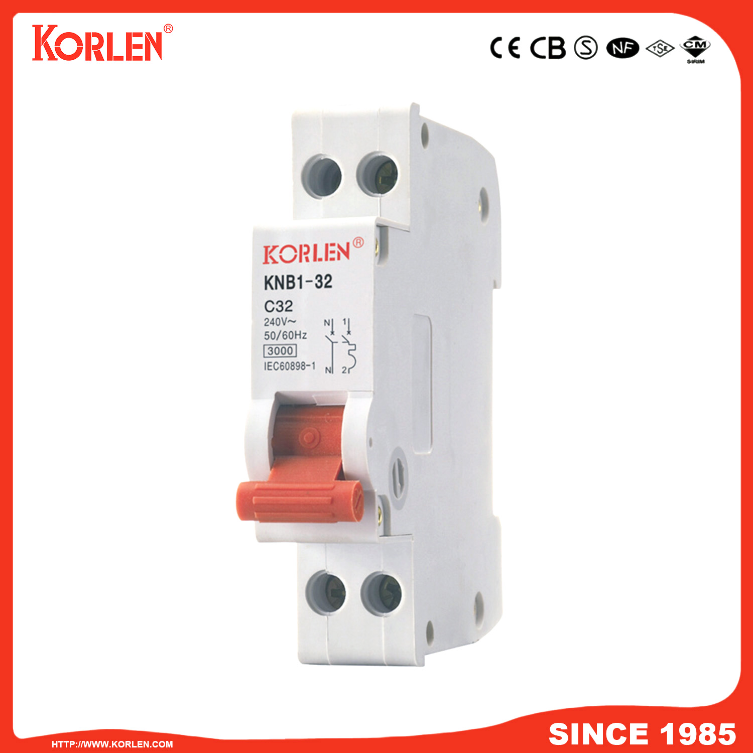 KNB1-32 Miniature Circuit Breaker - Image 2