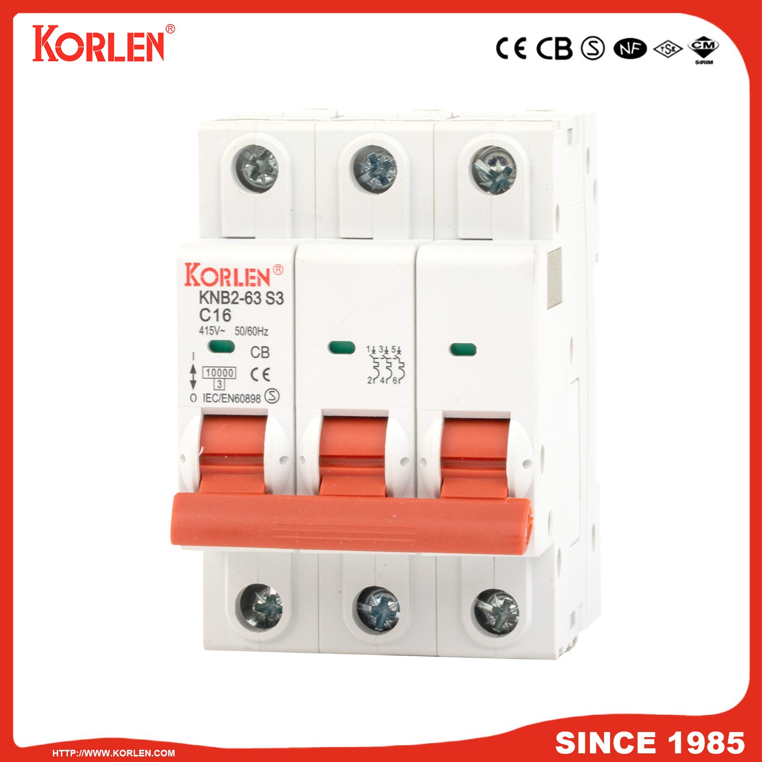 KNB2-63-S3 Miniature Circuit Breaker - Image 3
