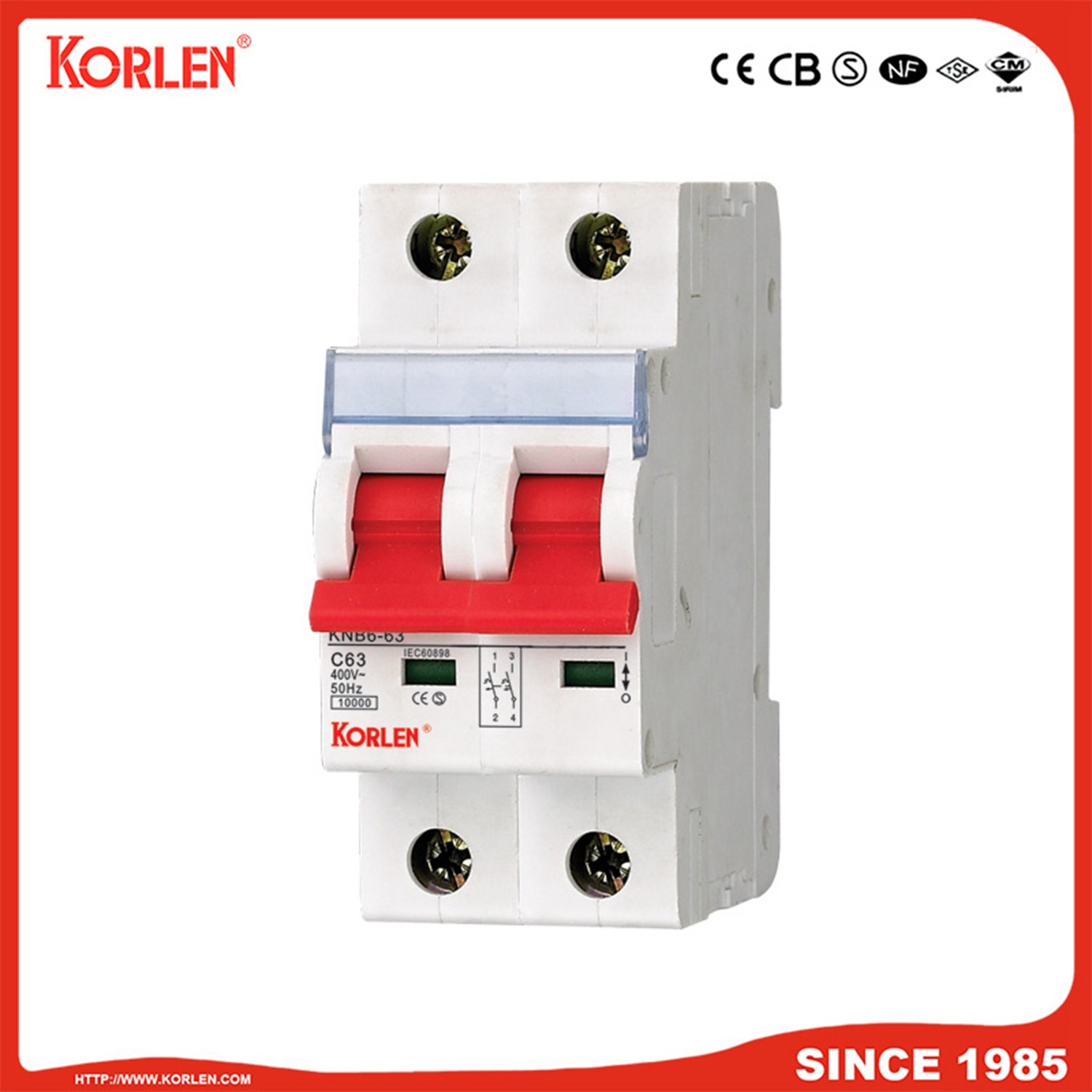 KNB6-63 Miniature Circuit Breaker(with window) - Image 2