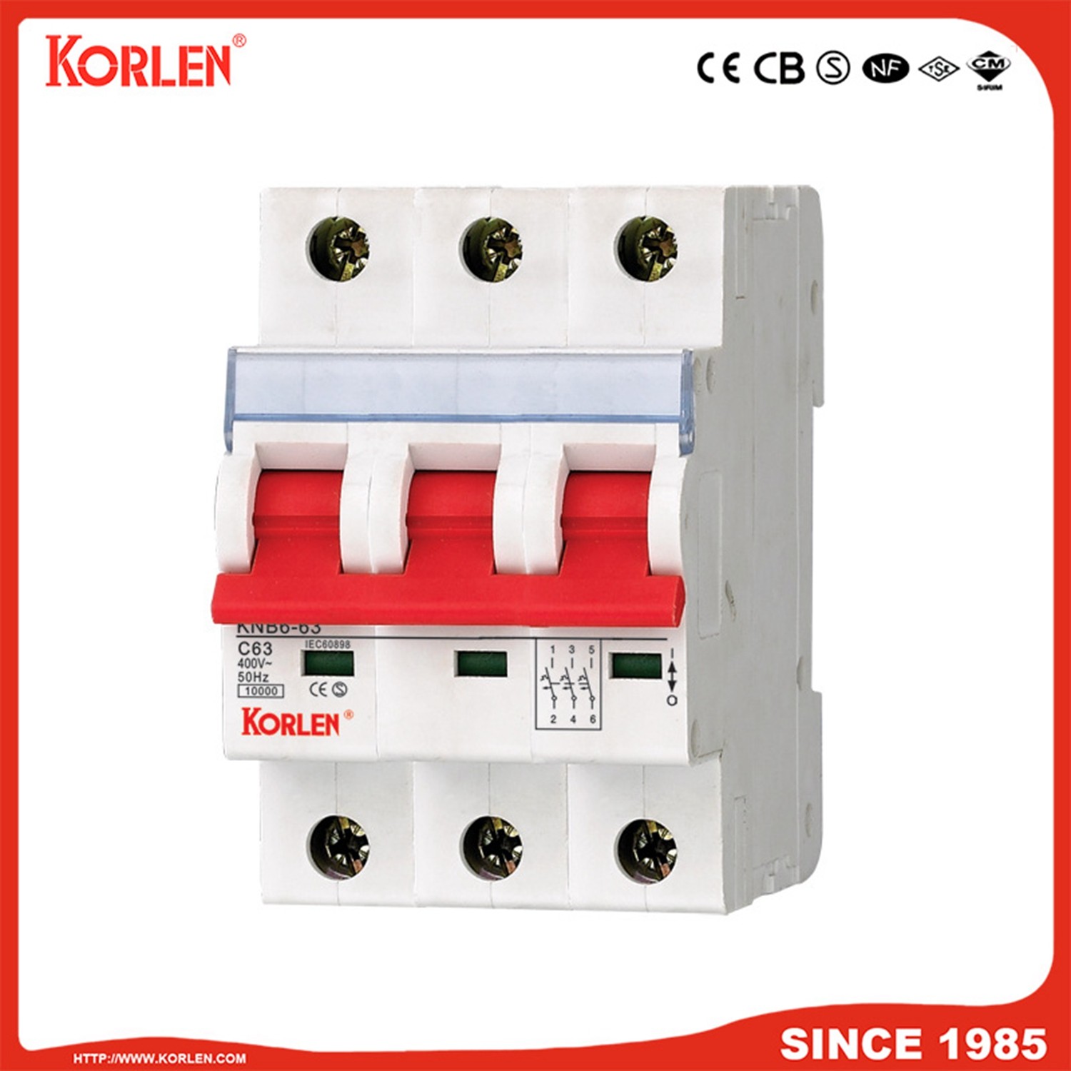 C63 Miniature Circuit Breaker with Status Window