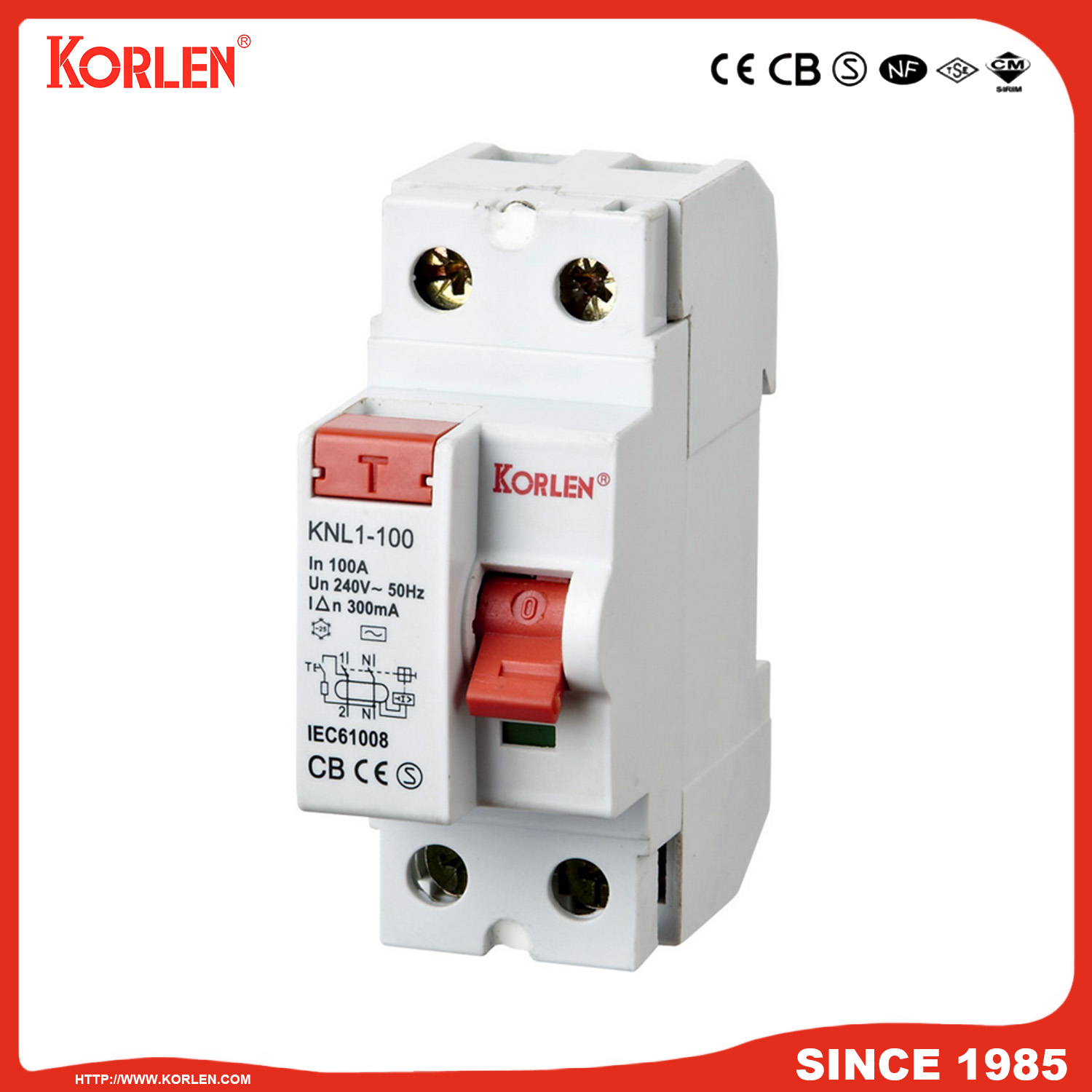 KNL1-100 Residual Current Circuit Breaker - Image 3