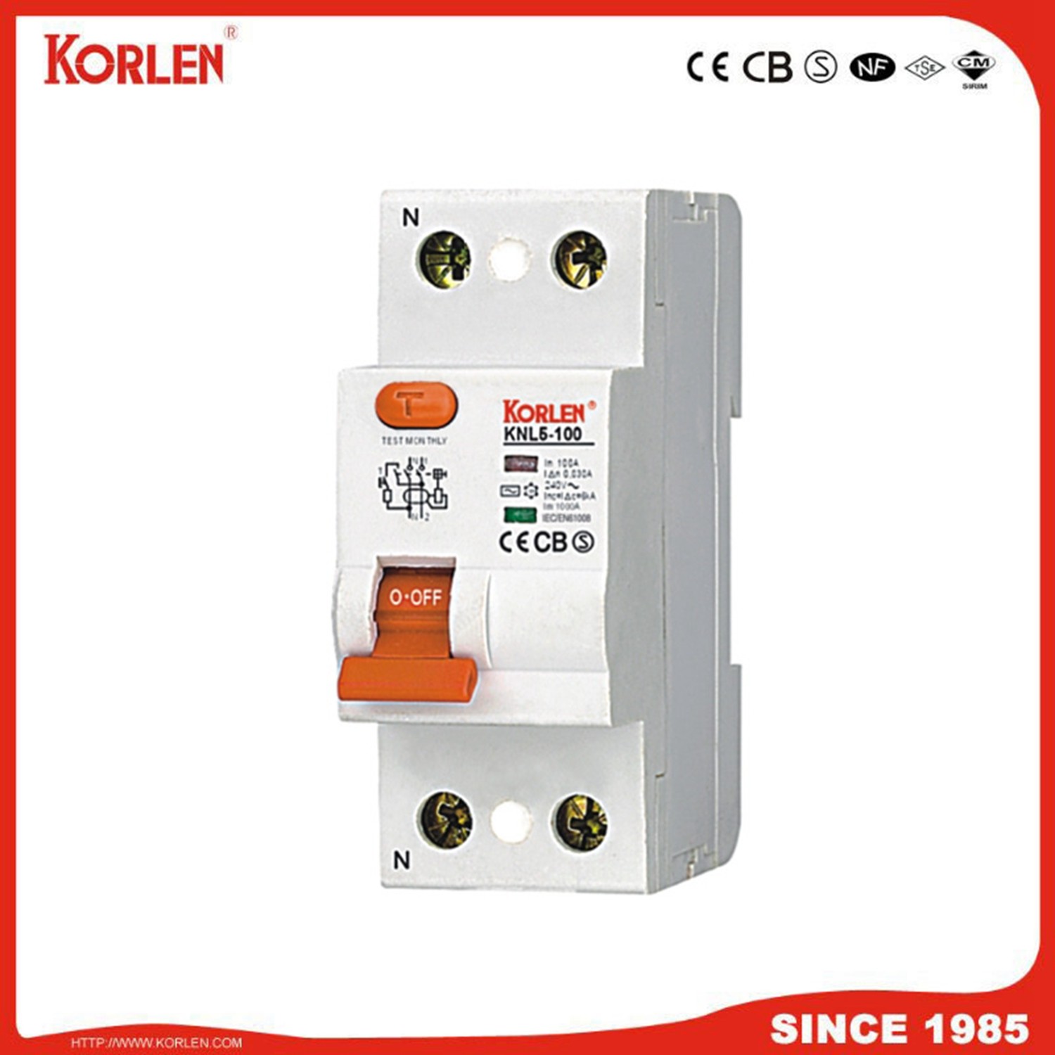 KNL5-100 Residual Current Circuit Breaker - Image 2