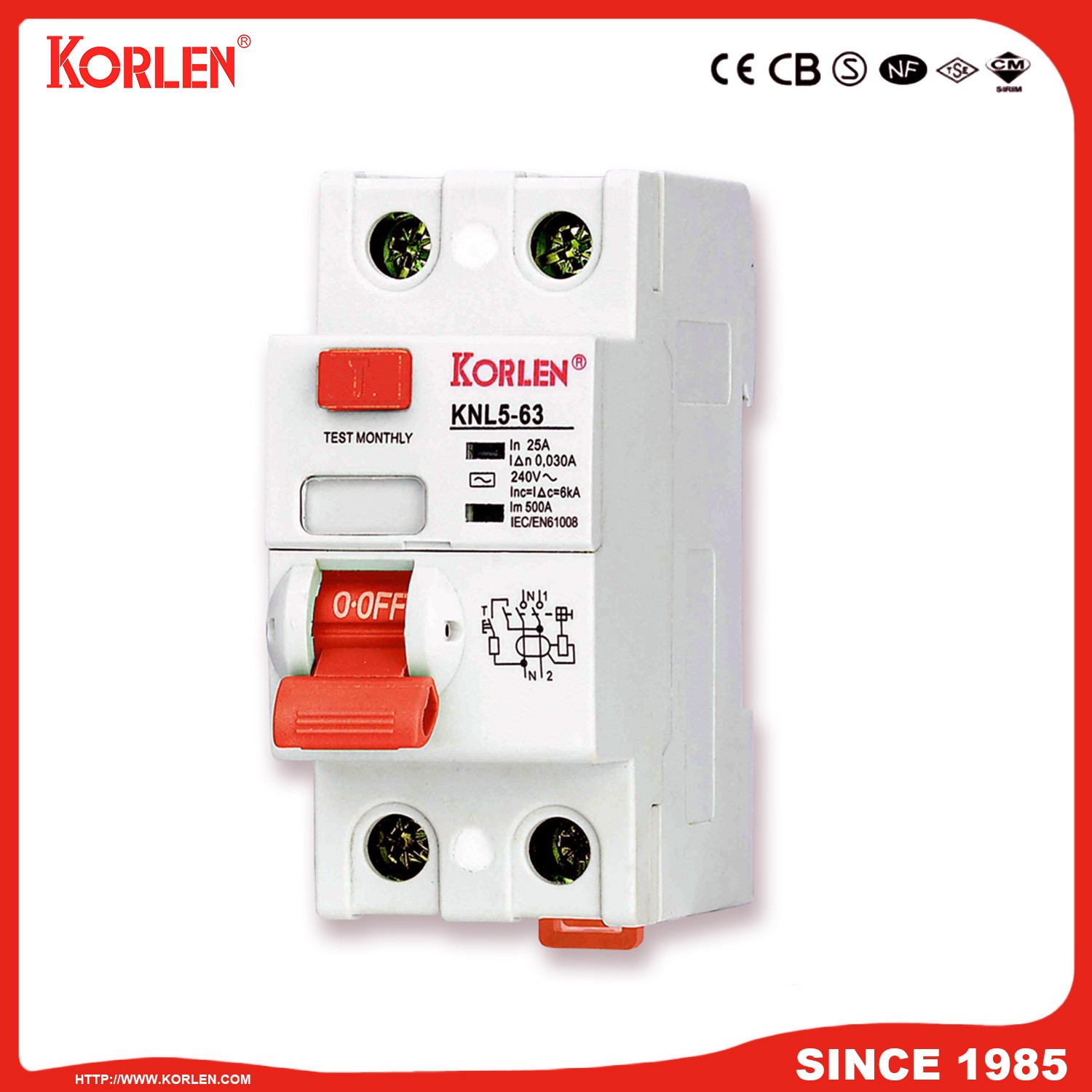 KNL5-63 Residual Current Circuit Breaker (Ultimate) - Image 3