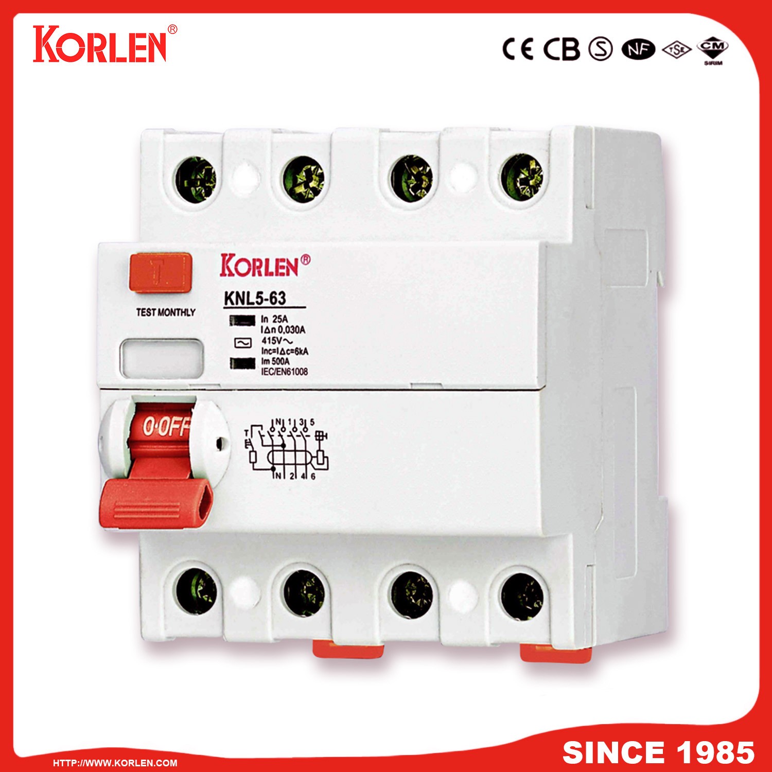 KNL5-63 Residual Current Circuit Breaker (Ultimate) - Image 2