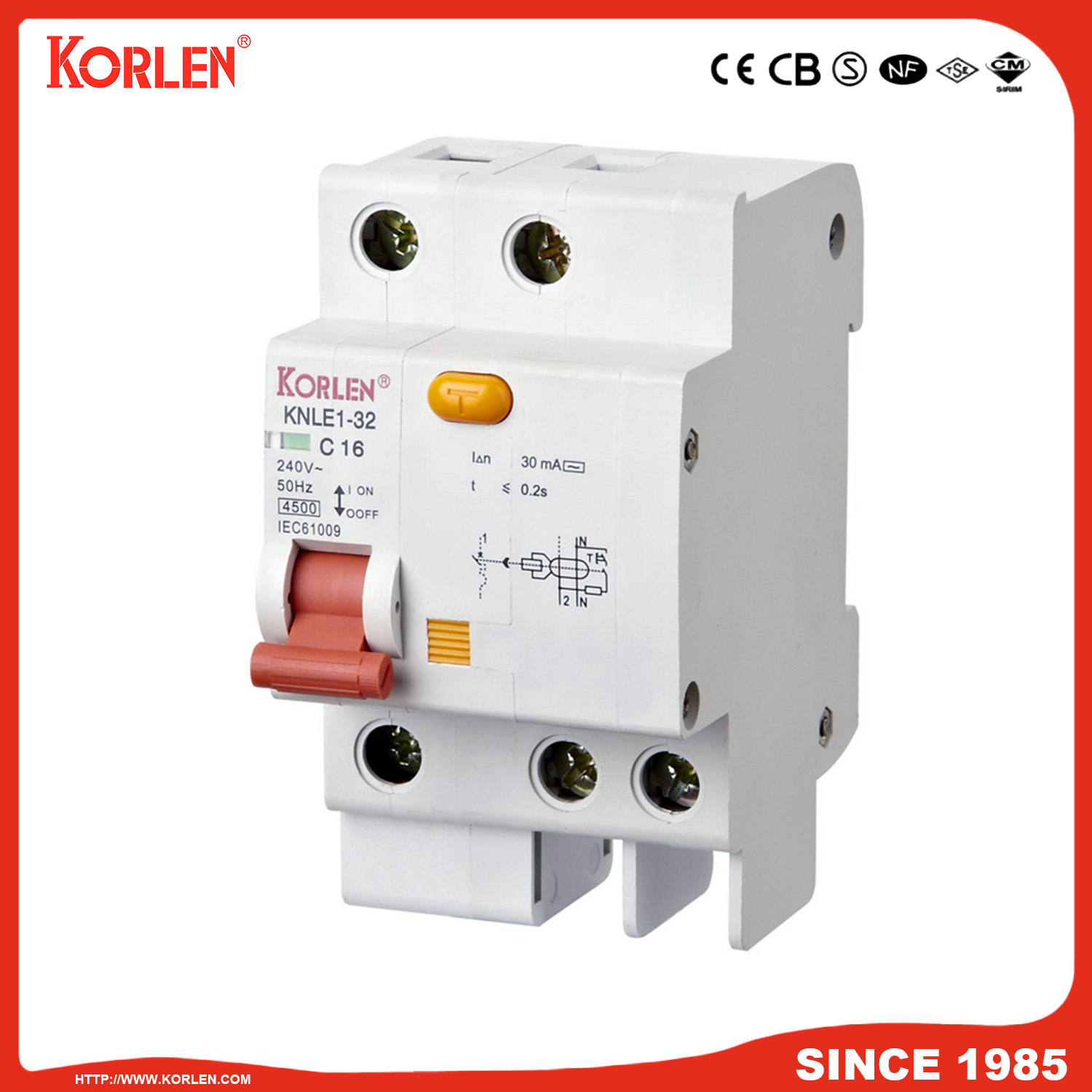 KNLE1-32 Leakage Circuit Breaker - Image 3