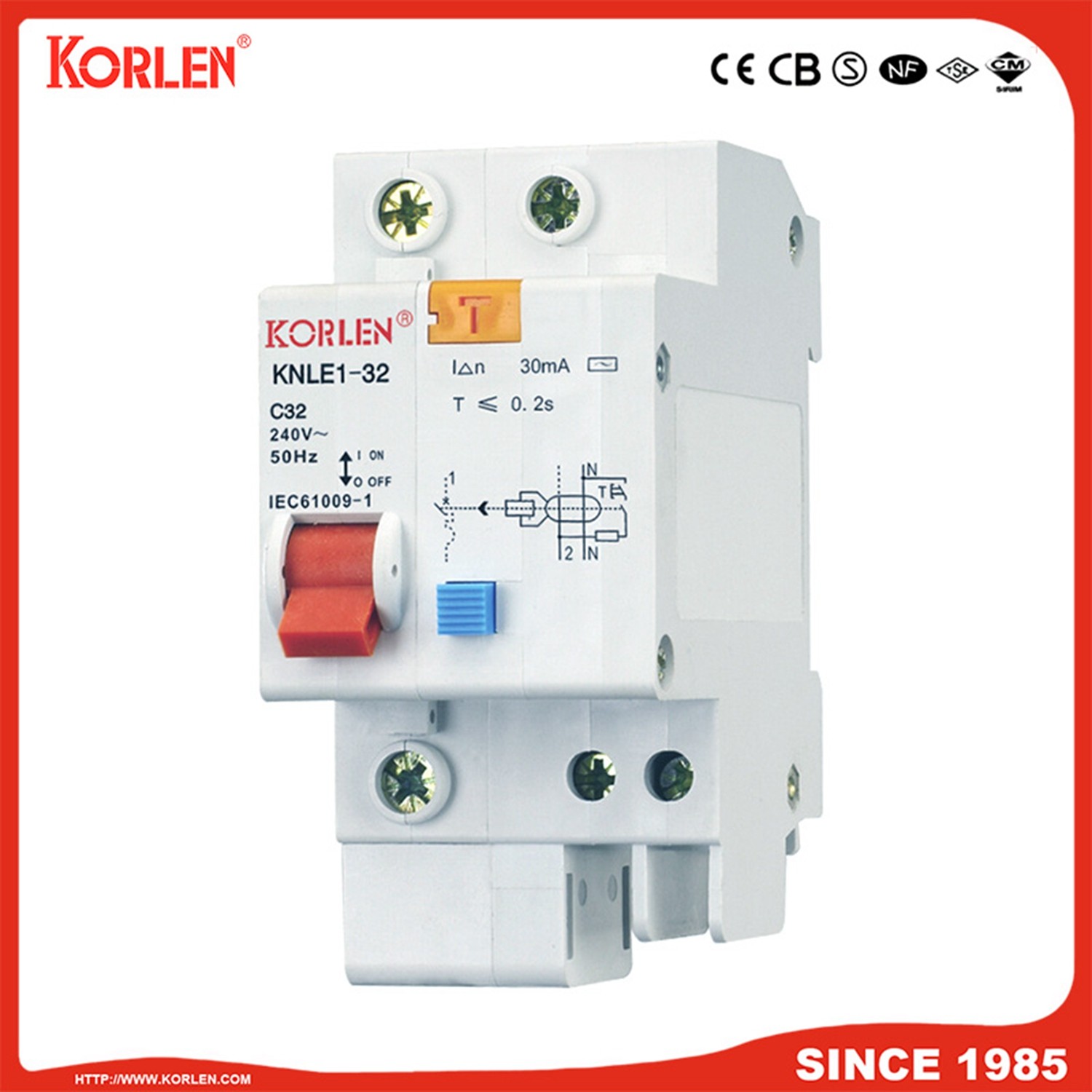 KNLE1-32 Leakage Circuit Breaker - Image 2