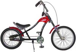 Custom Chopper Bicycle with Ape Hanger Handlebars