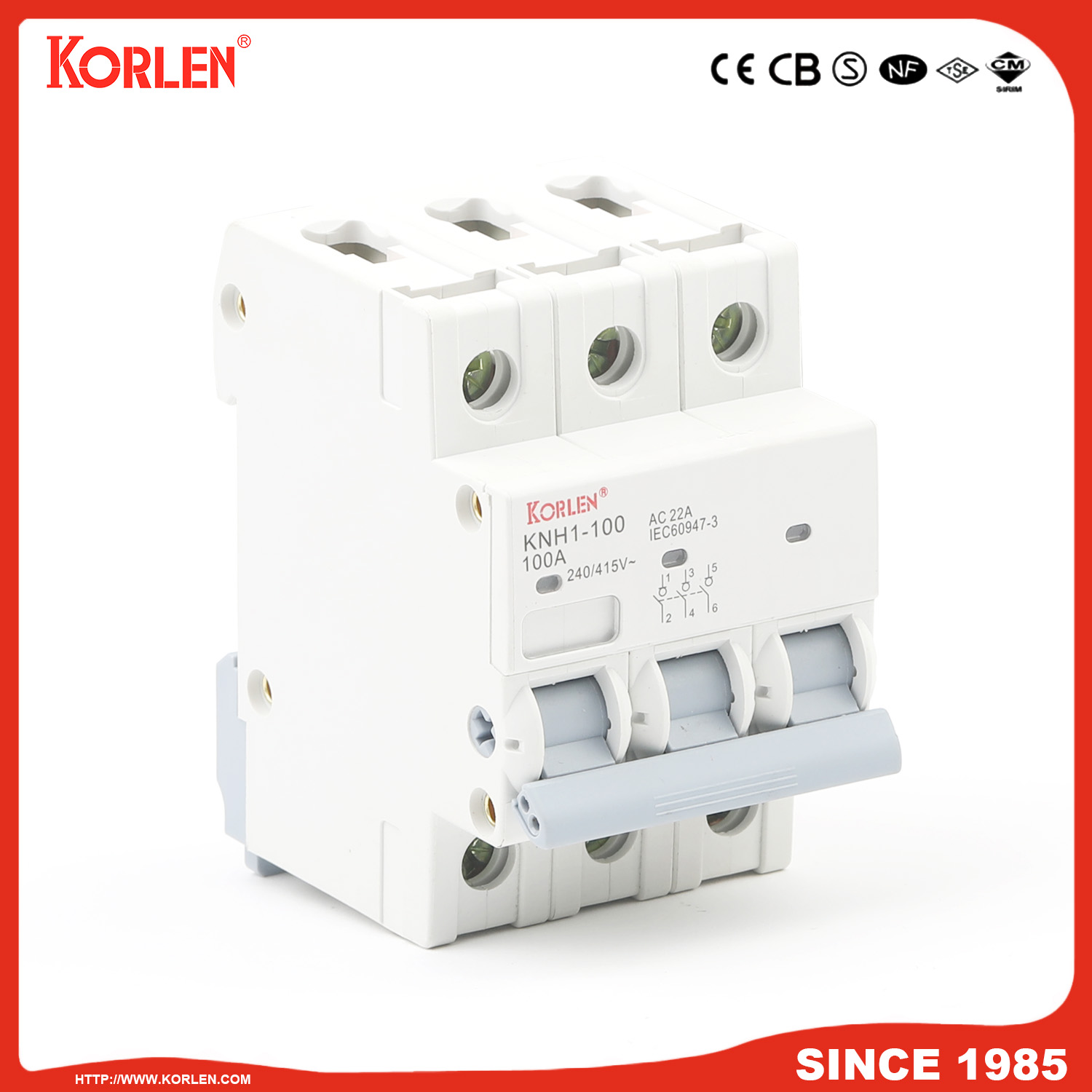 Korlen New Type Isolator DIN Rail Mounting - Image 2