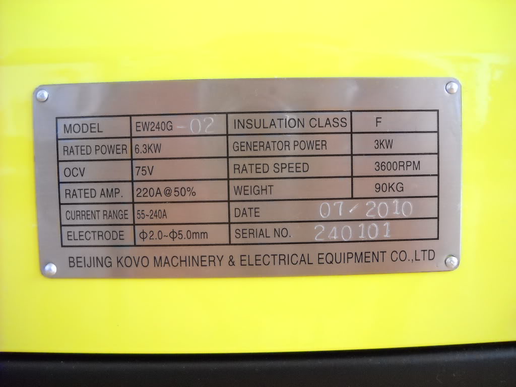 KOVO PORTABLE WELDER EW240G - Image 2