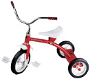 Children's Red Steel Tricycle